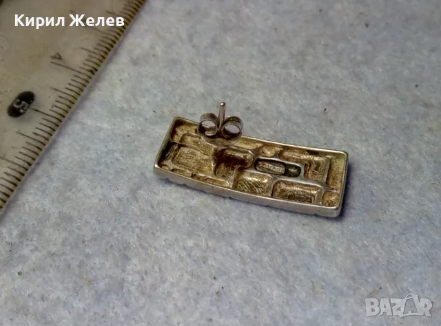СТИЛНО ФЕШЪН АРТ ОРНАМЕНТИРАНА СРЕБЪРНА ОБЕЦА СРЕБРО 925 ДИЗАЙНЕРСКА ИЗРАБОТКА 49863, снимка 9 - Обеци - 49757792