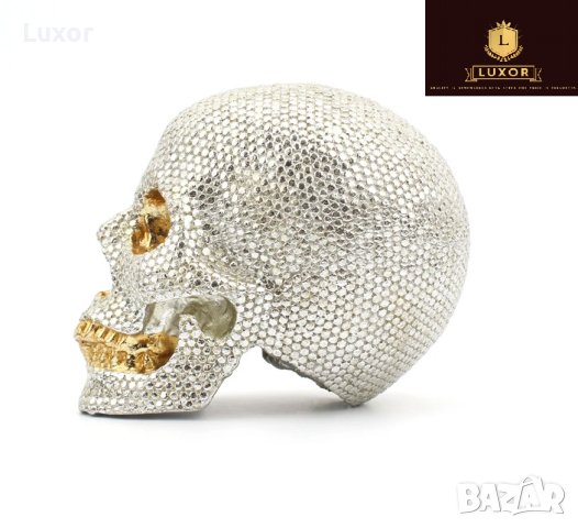 Диамантено Златист Череп, снимка 4 - Други - 43646558