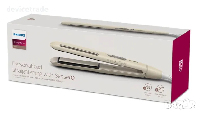 Преса за коса Philips SenseIQ Series 8000 BHS838/00, Сензор SenseIQ, 230°C, снимка 2 - Преси за коса - 48006998