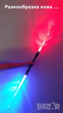 Детски лазерни мечове с червен и син лъч – Комбинирай за още по-вълнуваща битка, снимка 4 - Други - 48869982