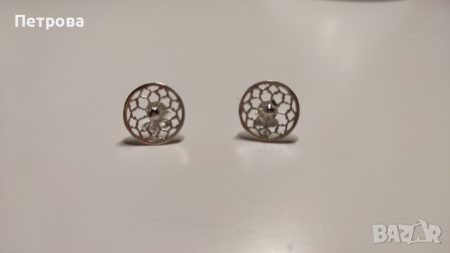 Нежни сребърни обеци, снимка 3 - Обеци - 39048878