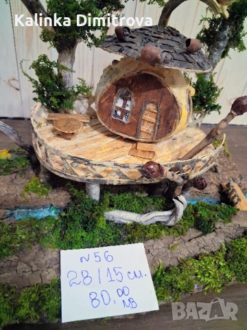 Къщичка на дърво-ръчна изработка., снимка 12 - Декорация за дома - 52339110