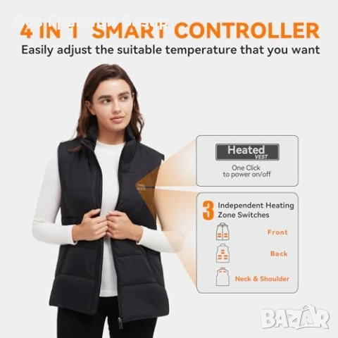 Нова Отопляема жилетка с 15 нагревателни зони и 3 температурни нива, снимка 3 - Други - 52134703