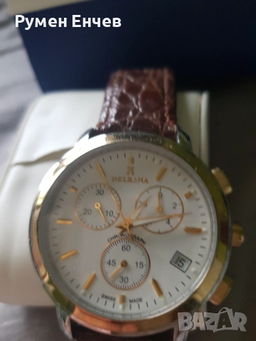 Delbana оригинален швейцарски часовник, снимка 6 - Мъжки - 53483432