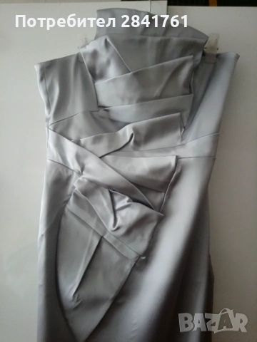 Karen Millen официална сребриста рокля , снимка 2 - Рокли - 51600618