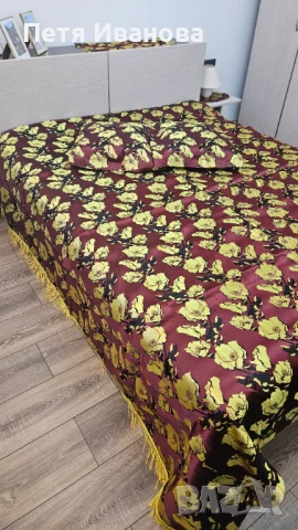 Луксозно шалте за спалня с възглавнички и салфетки, снимка 9 - Покривки за легло - 51171809