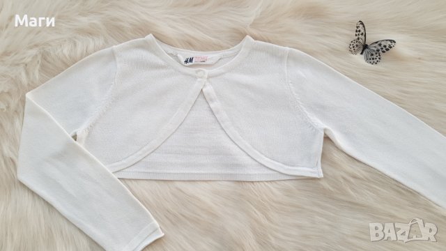 Болеро H&M 4-6 години, снимка 4 - Детски пуловери и жилетки - 43682141