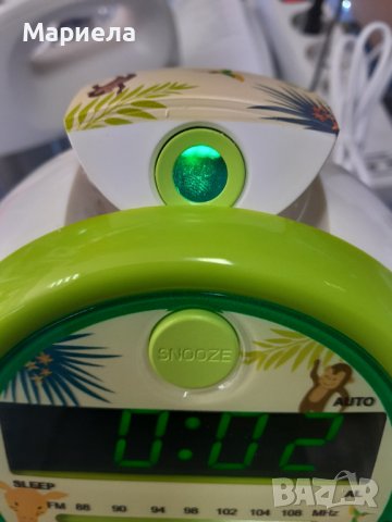 Детски радио-часовник с проектиране на час и usb за музика с мотив джунгла, снимка 11 - Детски нощни лампи - 43436820