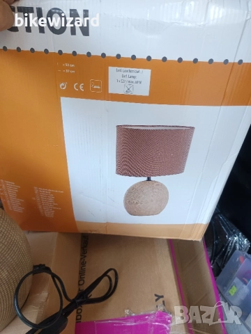 Action настолна лампа керамична основа НОВА, снимка 3 - Настолни лампи - 51669377