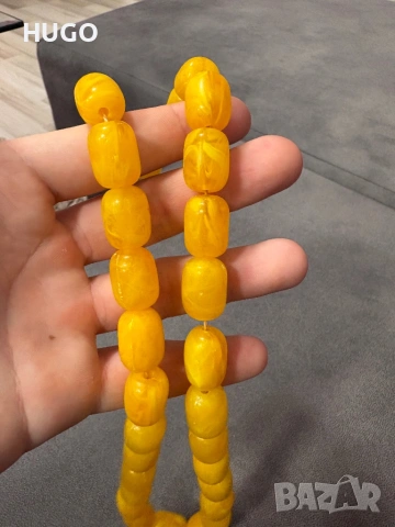 Броеница от кехлибар, снимка 2 - Антикварни и старинни предмети - 53307050