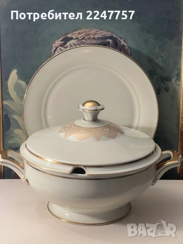 Супник с плато порцелан Hutschenreuther , снимка 2 - Антикварни и старинни предмети - 53301709