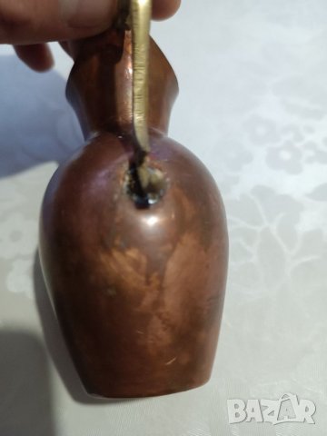 Стара ръчно изработена медна каничка, снимка 5 - Антикварни и старинни предмети - 39553890