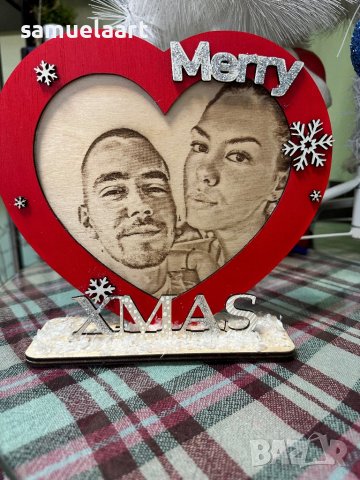 Лазерна пирография на снимка в сърце  , снимка 3 - Други - 43886149