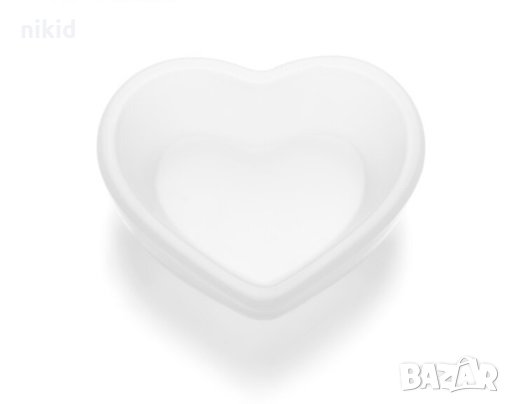 Сърце за направа на купичка купа силиконов молд за смола гипс шоколад и др, снимка 2 - Форми - 32670254