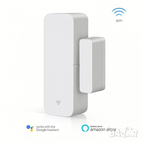 WiFi безжичен алармен датчик за врата, прозорец с известие, смартфон, сензор за врати прозорци Tuya, снимка 3 - Друга електроника - 33676667