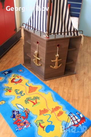 Детски килим с остров, пират, съкровище - 200 х 240см !!!СПЕШНО!!!, снимка 3 - Други - 37549346