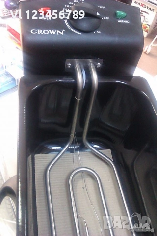 Фритюрник Crown CDF-2021X, INOX, снимка 4 - Фритюрници - 52660617