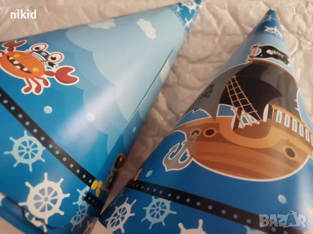 Пират пиратски кораб пиратско парти картонена парти шапка шапки рожден ден