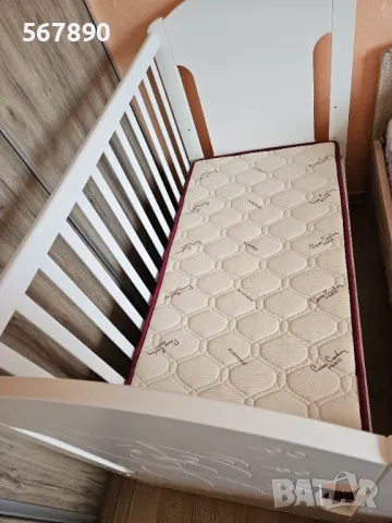 Детско легло Arbor Мече и матрак Pierre Cardin , снимка 2 - Бебешки легла и матраци - 50298671