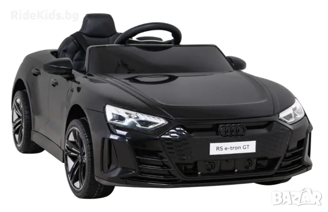 Audi RS E-Tron GT 12V – Детска акумулаторна кола, Черна, EVA гуми, снимка 3 - Детски велосипеди, триколки и коли - 50421093