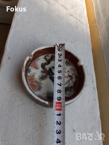 Стар малък пепелник Satsuma сатцума, снимка 4 - Антикварни и старинни предмети - 53490672