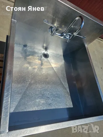 Неръждаема мивка - корито - 82x85 cm - 29 cm дълбочина, снимка 3 - Друго търговско оборудване - 50136832