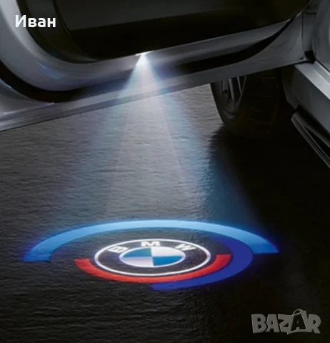 BMW/БМВ LED/ЛЕД M лого проектор за врата, снимка 4 - Аксесоари и консумативи - 27467120