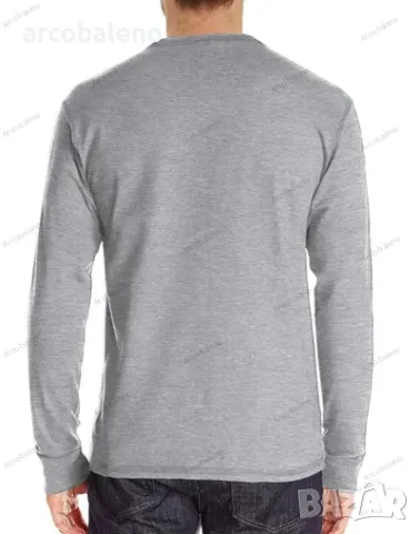 Мъжка едноцветна тениска с дълги ръкави, 5цвята, снимка 11 - Тениски - 39609541