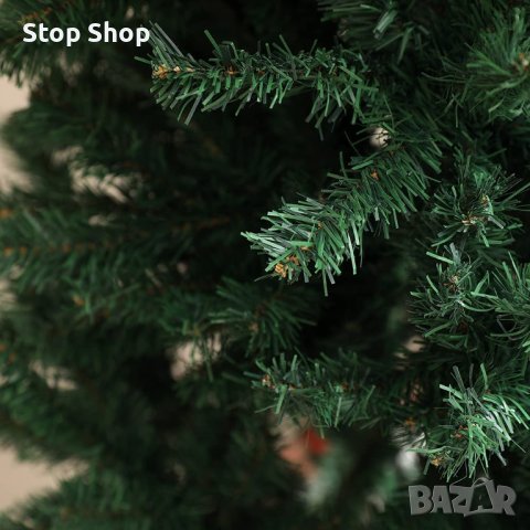 LED Изкуствена коледна елха PVC зелена 180см, снимка 6 - Декорация за дома - 38136440