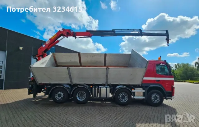 Самосвал 4оси +кран , снимка 2 - Камиони - 50381824