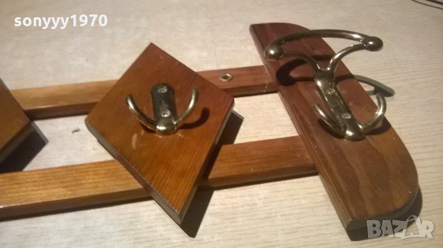 красива дървена закачалка-56х26см-внос швеицария, снимка 13 - Колекции - 26476679