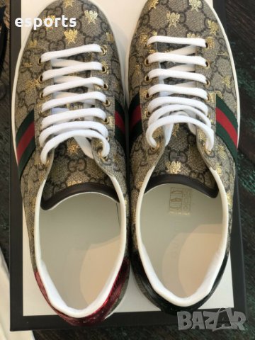 $778 Мъжки кецове Gucci Supreme Bee 45 EU,11 UK,11.5 US, снимка 6 - Кецове - 32968438