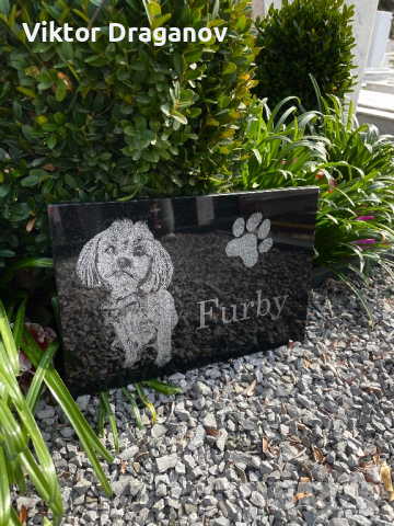 Персонализирана надгробна плоча за домашни любимци със снимка, снимка 1 - За кучета - 44884125