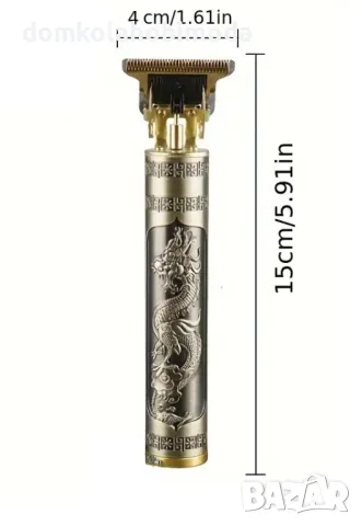 Професионален тример Kemei, USB-презареждаща батерия, С дракон, снимка 3 - Друга електроника - 48061847