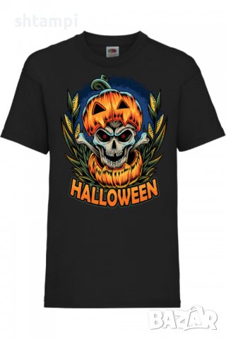 Детска тениска Halloween 01,Halloween,Хелоуин,Празник,Забавление,Изненада,Обичаи,, снимка 2 - Детски тениски и потници - 38156345