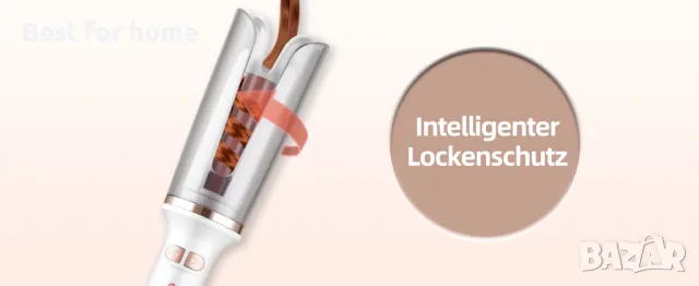 Автоматична въртяща маша за коса  CkeyiN 220Х, снимка 12 - Маши за коса - 48831925