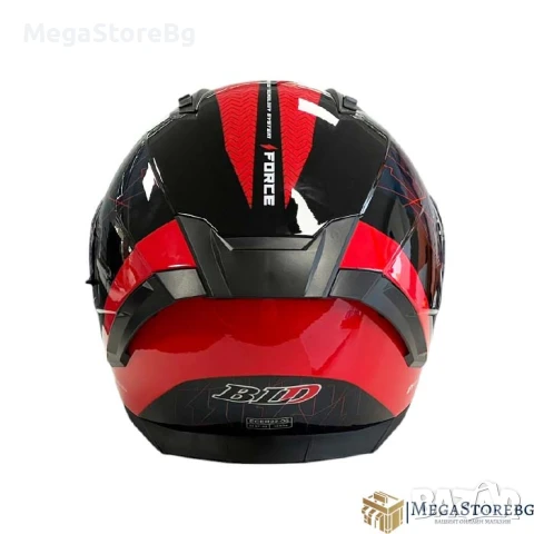 Каска с вградени слънчеви очила M69 - Размер S, M, L, XL - Черно/Червено, снимка 4 - Аксесоари и консумативи - 50720495