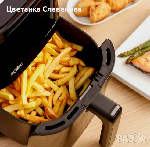 Еър фрайър 5л. Léviter Digital, снимка 2 - Фритюрници - 48499725