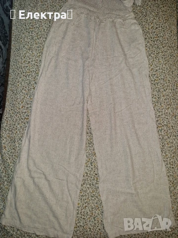 Красив гащеризон в размер L с ханш 112. Цвят - бежово., снимка 2 - Гащеризони - 50621900