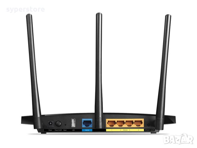 Рутер безжичен  Router TP-Link Archer C1200 AC1200 Wi-Fi Dual Band 1200Mbps USB Sharing с 3 мощни въ, снимка 7 - Рутери - 18382534