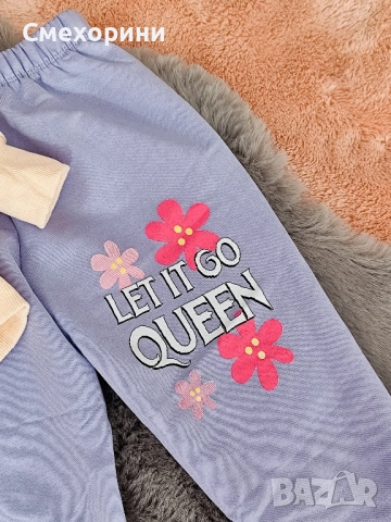 Детски памучни комплекти с Елза, в лилаво, за момиченца от 3г до 8г , снимка 5 - Детски комплекти - 52480887