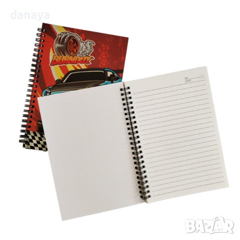 4454 Тетрадка за момчета, спирала, широки редове, А5, снимка 3 - Ученически пособия, канцеларски материали - 44110148