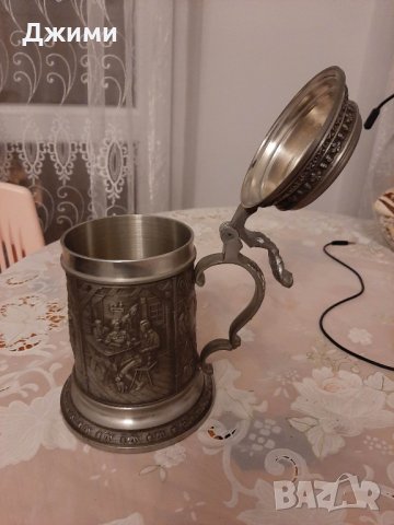 калаено сребърна халба, снимка 2 - Антикварни и старинни предмети - 40077087