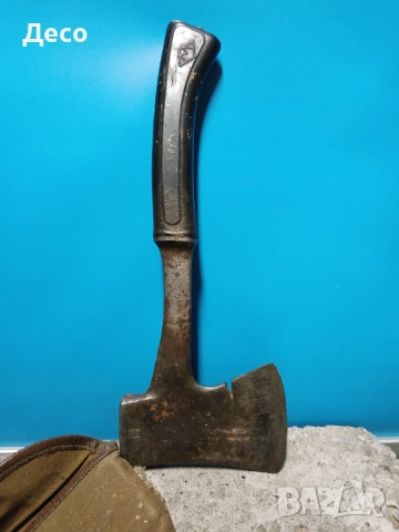 Стара руска изцяло метална туристическа секира 1965г., снимка 4 - Други ценни предмети - 53476880