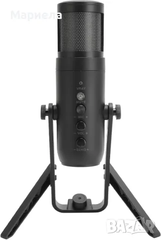 USB микрофон / микрофон за игри с RGB светлина, намаляване на шума 3,5 мм жак, снимка 2 - Микрофони - 47338005