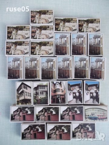 Лот от 28 бр. български кибрита "Пловдив'99"