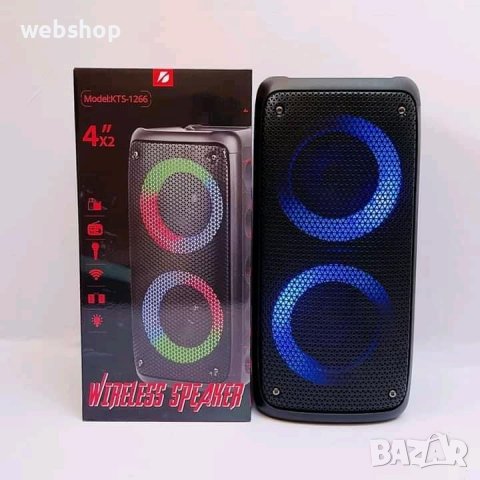 КАРАОКЕ ТОНКОЛОНА KTS-1266 С МИКРОФОН И ДИСТАНЦИОННО, снимка 5 - Караоке - 40006768