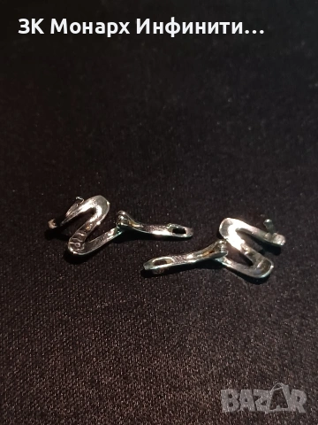 Сребърни обеци, снимка 3 - Обеци - 49427858
