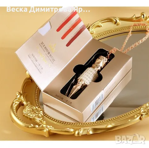 Трицветно водоустойчиво матово червило хидратант, снимка 12 - Козметика за лице - 47733940