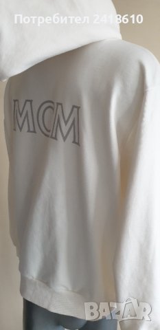 MCM Hoodie Essentials Logo Zip Up Organic Cotton Mens Size М НОВО! ОРИГИНАЛ! Суичер с цял Цип!, снимка 4 - Спортни дрехи, екипи - 43352037